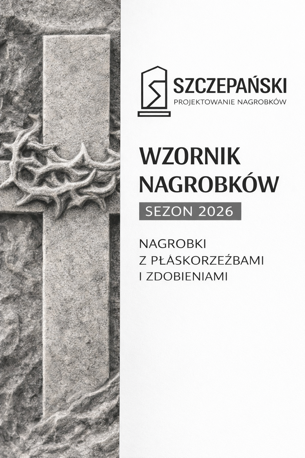 KATALOG SZCZEPAŃSKI - NAGROBKI Z PŁASKORZEŹBAMI I ZDOBIENIAMI